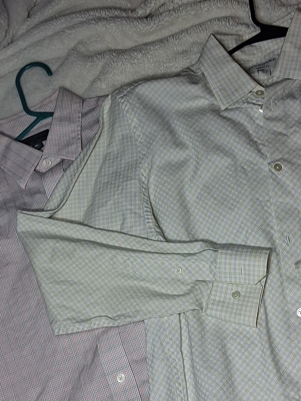 Men's Light Blue Plaid Dress Shirt - Classic Button-Down